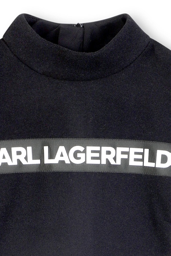 Дитяча сукня з додаванням вовни Karl Lagerfeld колір чорний фото 3