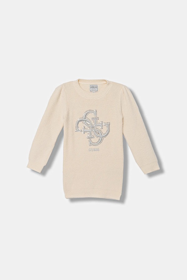 Дитяча сукня Guess колір бежевий