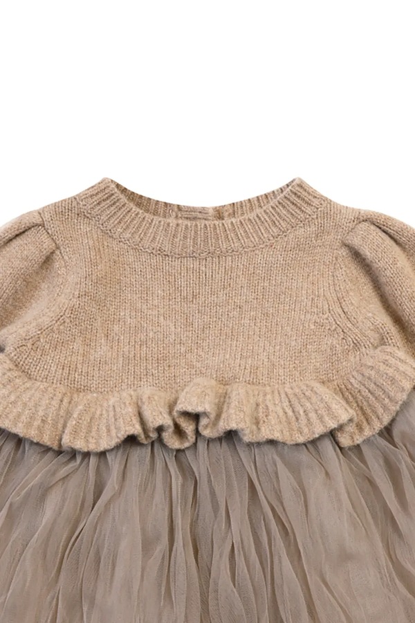 Сукня для немовлят з додаванням вовни Donsje Paulien Dress колір бежевий фото 3