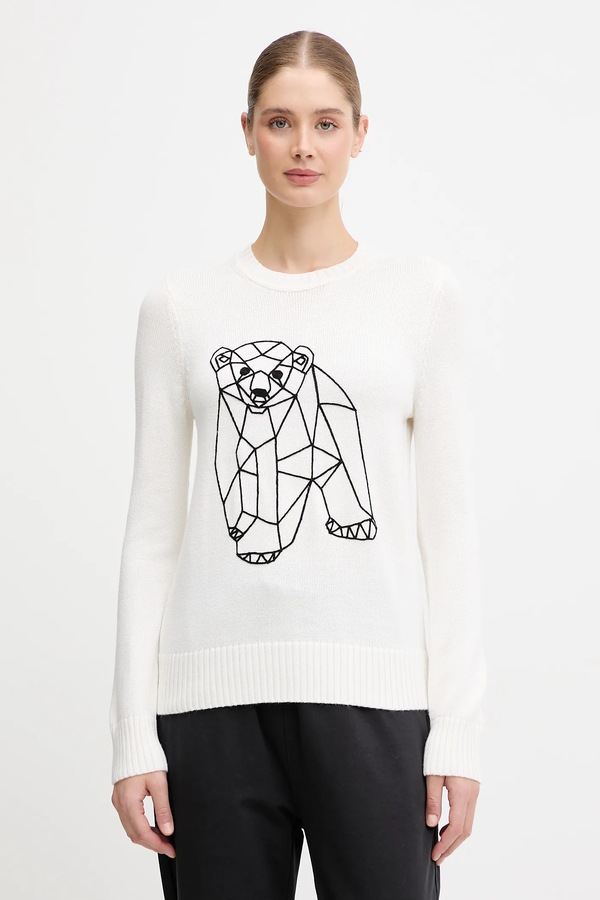 Светр EA7 Emporio Armani колір бежевий