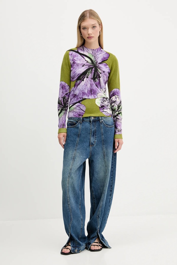 Светр Desigual ORQUIDEA LACROIX колір фіолетовий фото 2