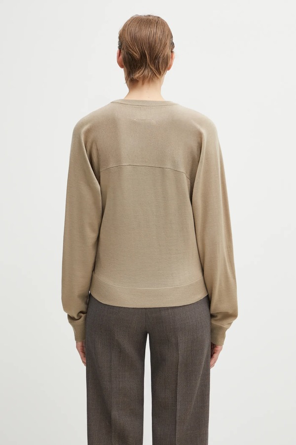 Светр MM6 Maison Margiela колір бежевий фото 2