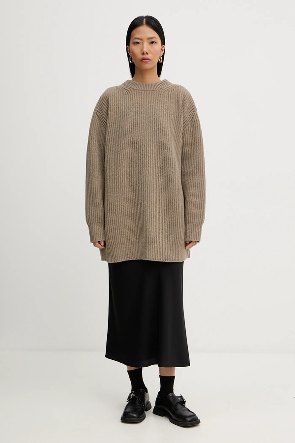 Светр із додаванням вовни MM6 Maison Margiela колір бежевий