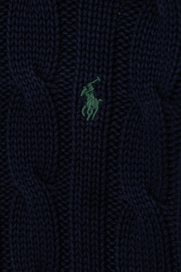 Дитячий бавовняний светр Polo Ralph Lauren колір синій фото 2