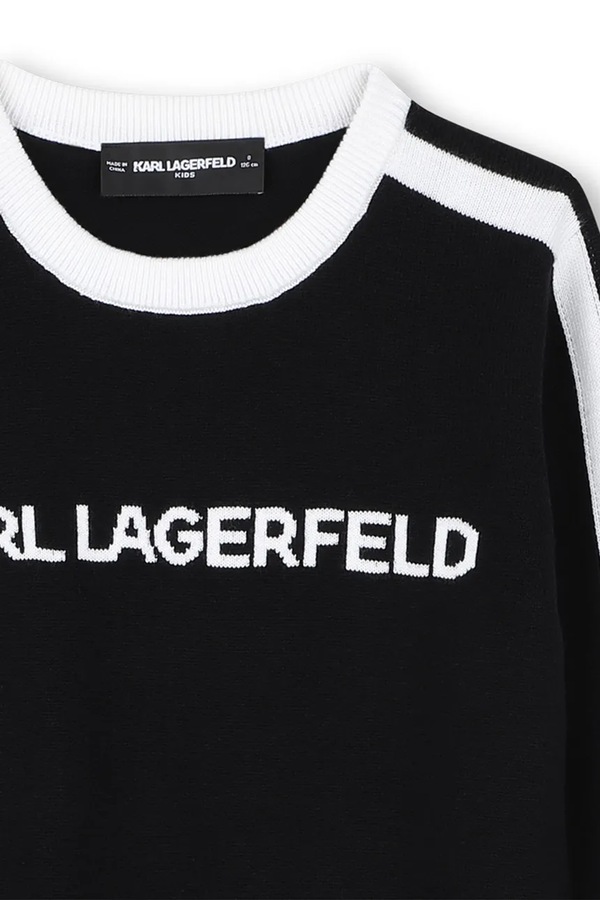 Дитячий светр з домішкою кашеміру Karl Lagerfeld колір чорний фото 2