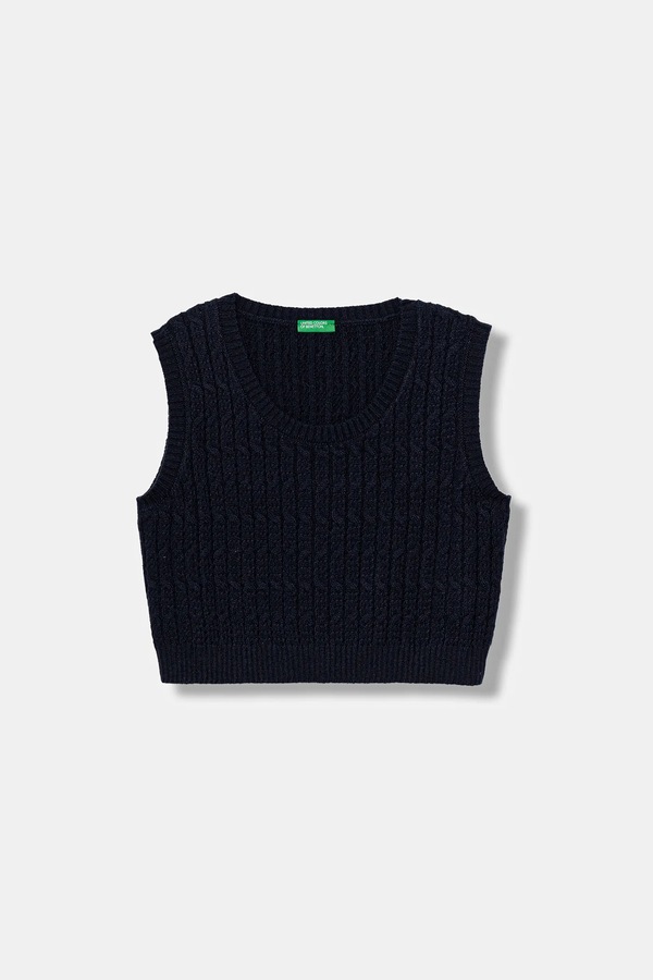 Дитячий жилет United Colors of Benetton колір синій