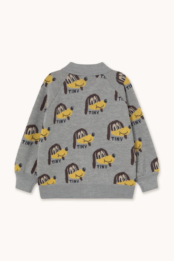 Дитячий кардиган Tinycottons DOGS CARDIGAN колір сірий