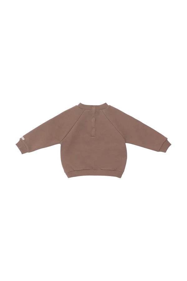 Бавовняна кофта для немовлят Donsje Foppe Sweater Stags колір коричневий фото 2