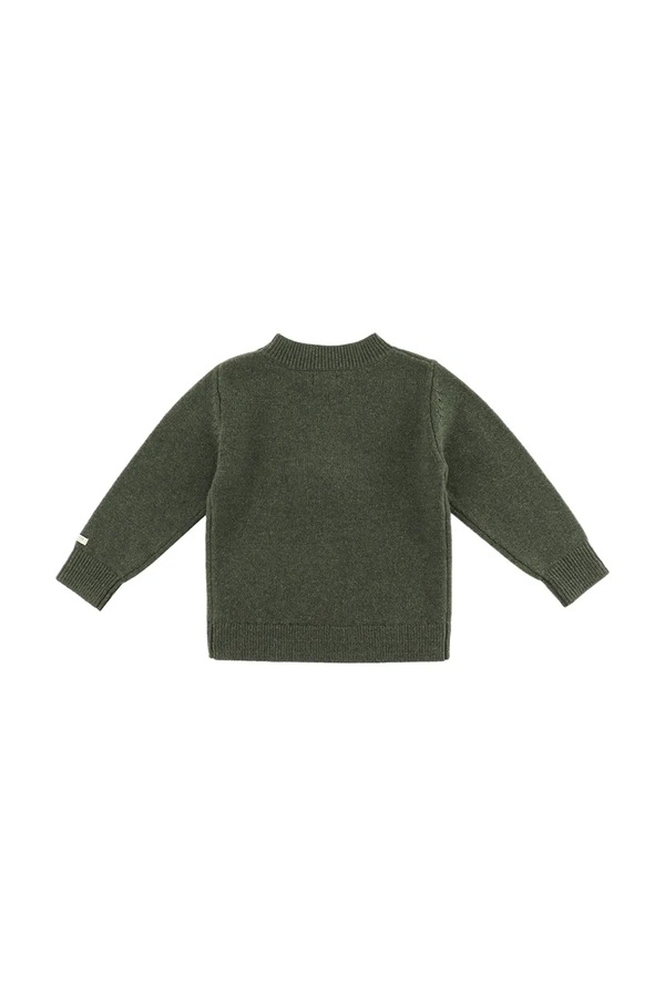 Детский шерстяной свитер Donsje Denn Merino Wool Sweater Gingerbread цвет зеленый фото 2