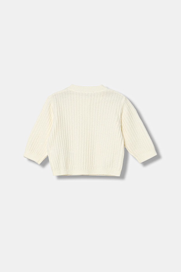 Кардиган для немовлят United Colors of Benetton колір бежевий
