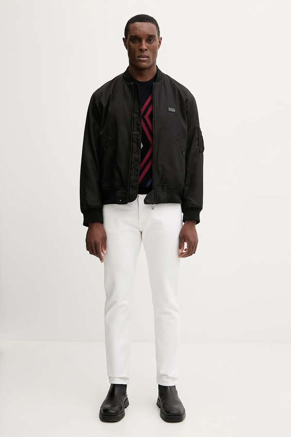 Свитер из добавлением шерсти Armani Exchange цвет синий