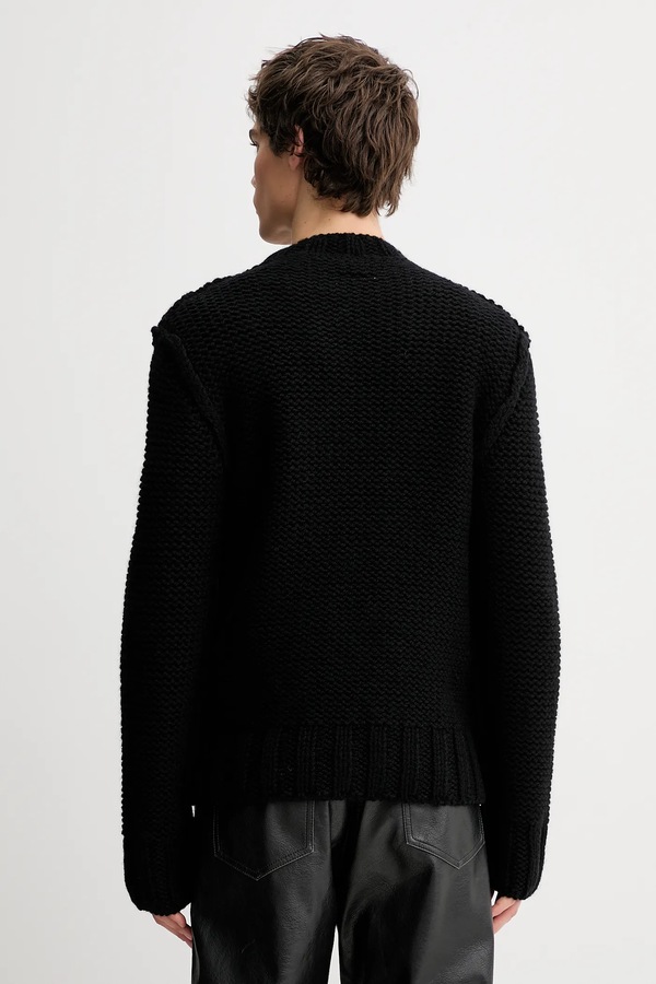Вовняний светр MM6 Maison Margiela колір чорний фото 2