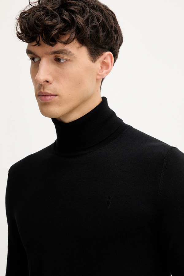 Светр чоловічий з віскозою Trussardi колір чорний фото 4
