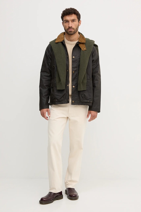 Светр з вовною Barbour колір бежевий