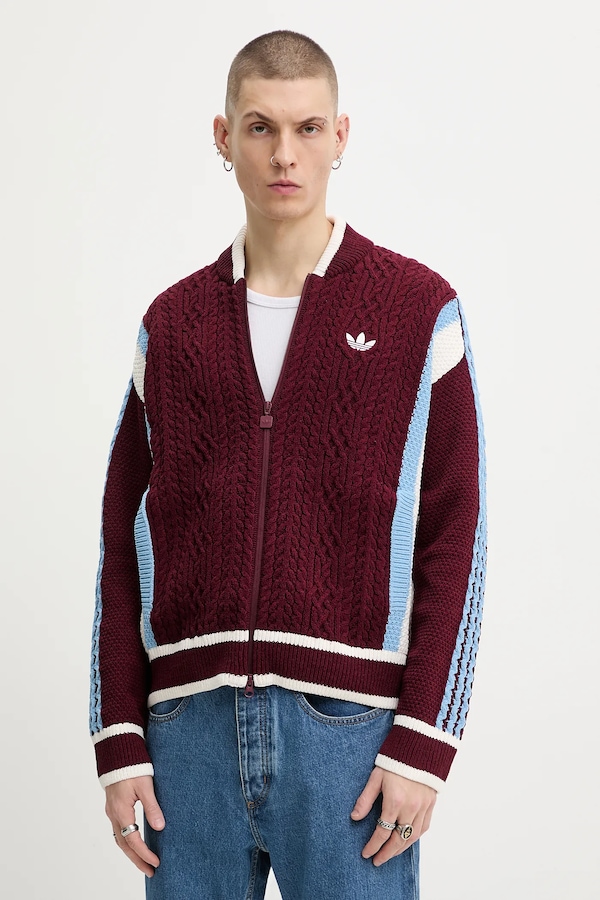 Джемпер adidas Originals Wicons колір бордовий