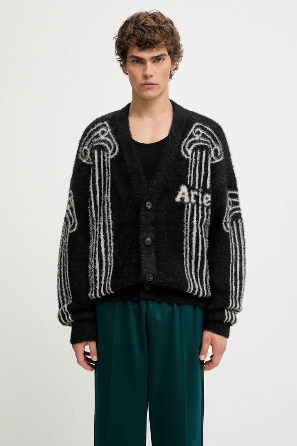 Джемпер Aries Oversized Chenille Column колір чорний