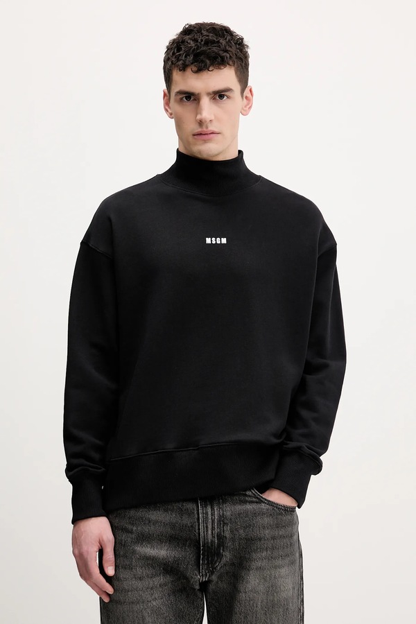 Бавовняна кофта MSGM колір чорний