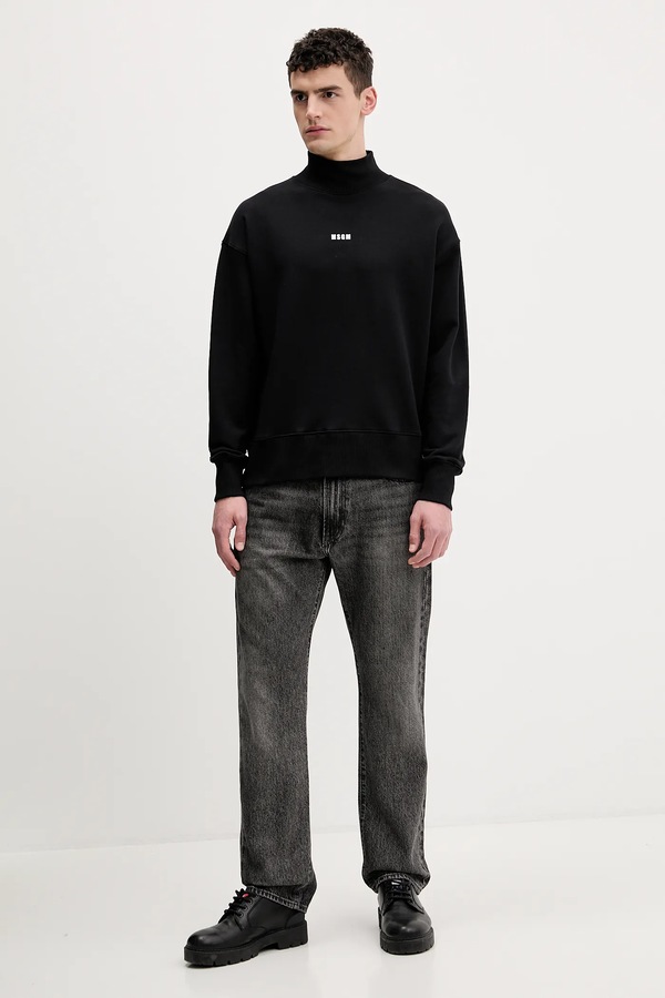 Хлопковая кофта MSGM цвет черный