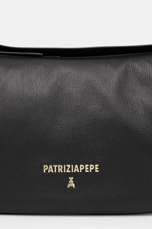 Сумка крос-боді жіноча шкіряна Patrizia Pepe колір чорний фото 4