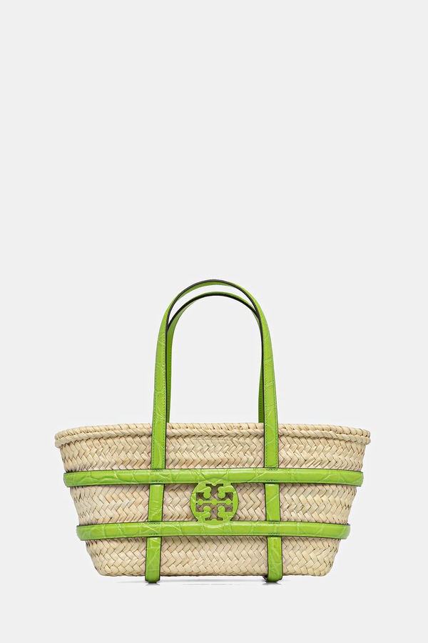 Сумка из рафии Tory Burch Ella цвет бежевый