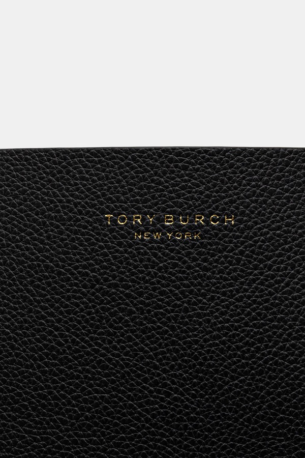 Шкіряна сумочка Tory Burch Perry колір чорний