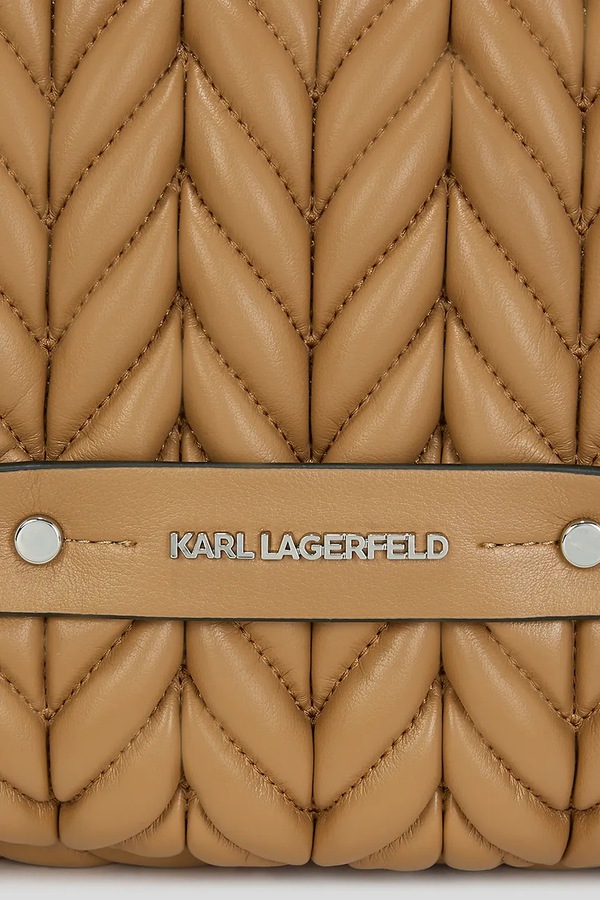 Сумочка Karl Lagerfeld K/WEAVE колір коричневий фото 2