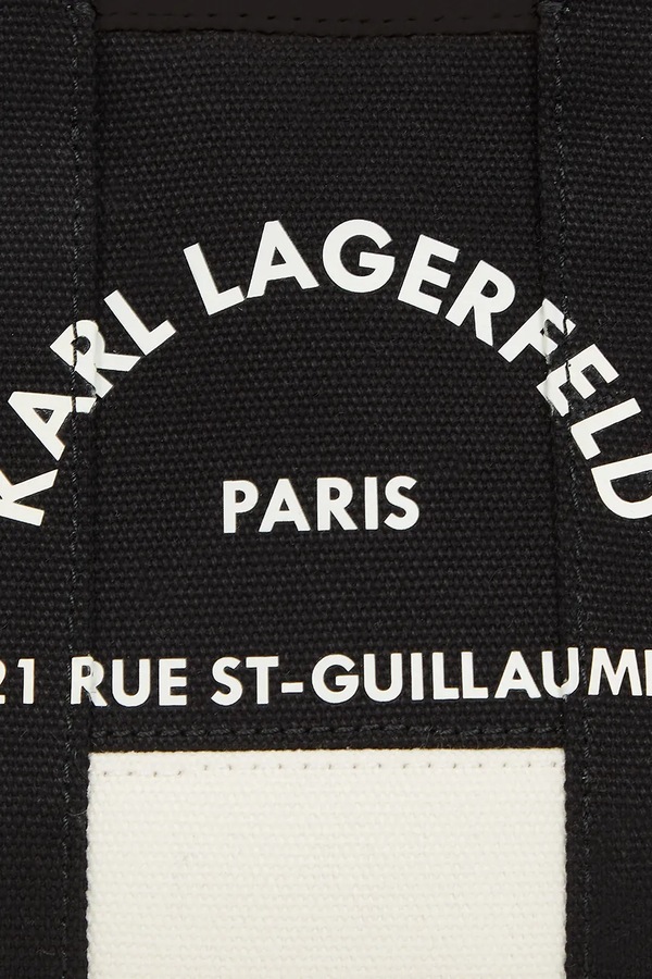 Бавовняна сумка Karl Lagerfeld K/RSG колір чорний фото 2