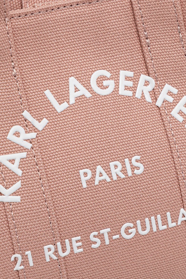 Сумка крос-боді жіноча бавовняна Karl Lagerfeld K/RSG колір помаранчевий фото 4
