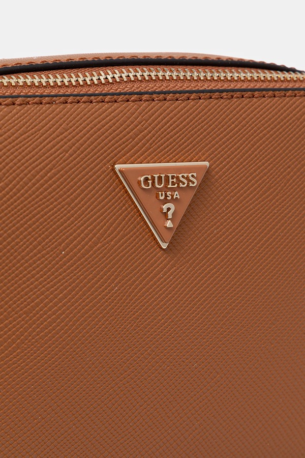 Сумка крос-боді жіноча Guess NOELLE колір коричневий фото 4