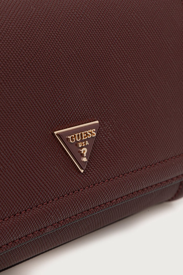 Сумка крос-боді жіноча зі штучної шкіри Guess NOELLE колір бордовий фото 4