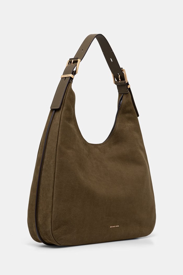 Сумочка hobo женская кожаная MICHAEL Michael Kors NOLITA цвет зеленый