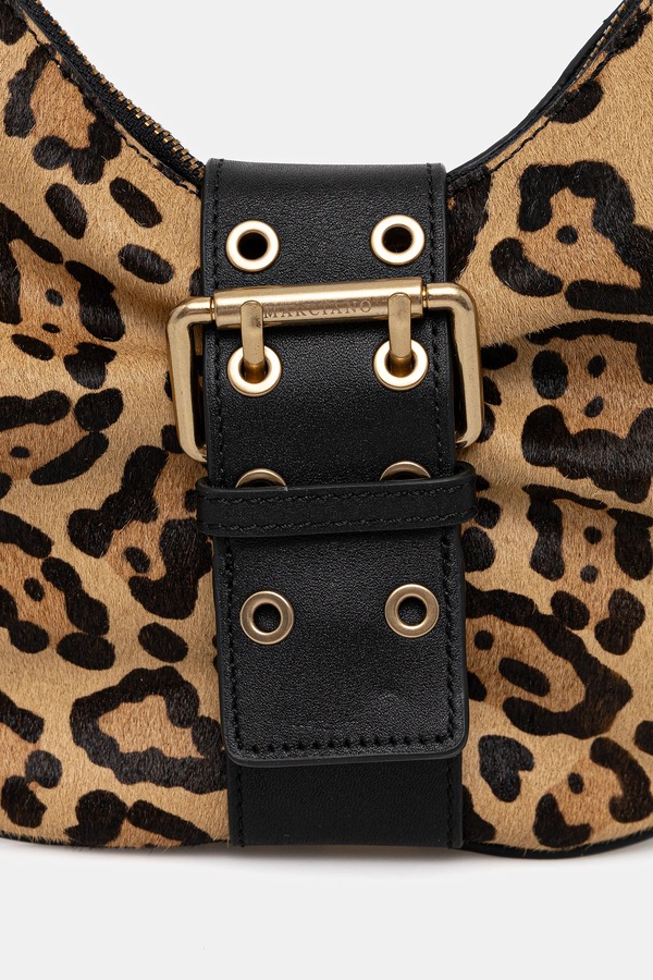 Шкіряна сумочка Marciano by Guess колір бежевий фото 4
