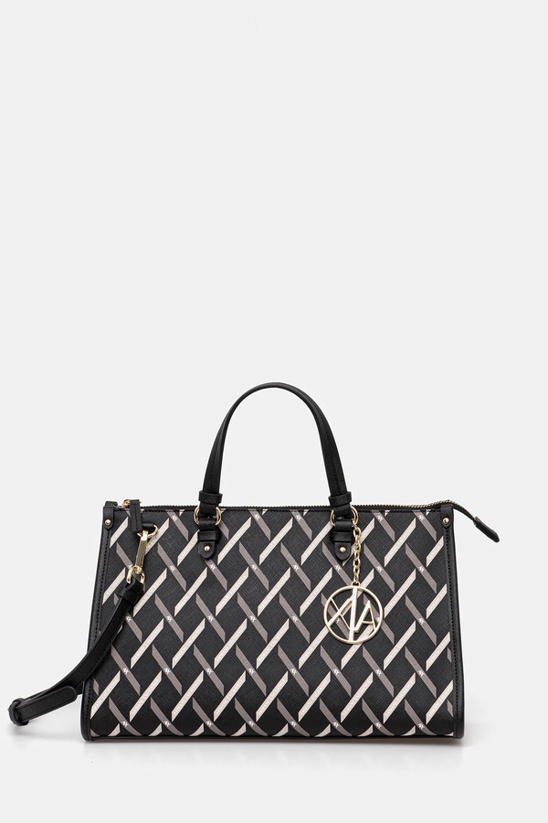 Сумка-шопер женская из искусственной кожи Armani Exchange цвет черный