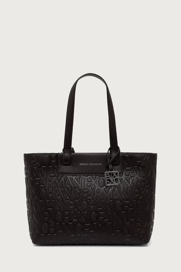 Сумка-шопер женская из искусственной кожи Armani Exchange цвет коричневый