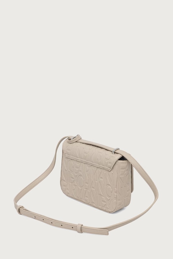Сумка крос-боді жіноча Armani Exchange колір бежевий фото 2