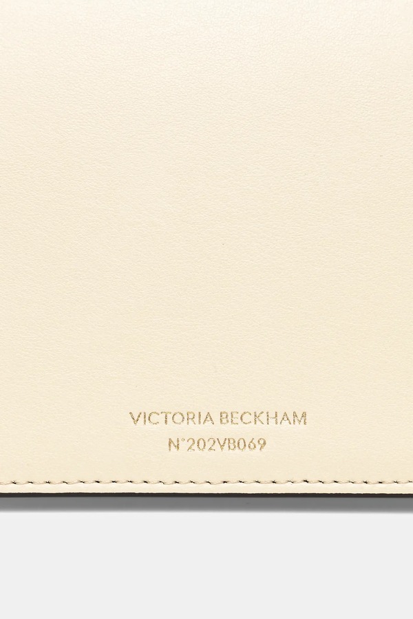 Кожаная сумочка Victoria Beckham цвет бежевый фото 2