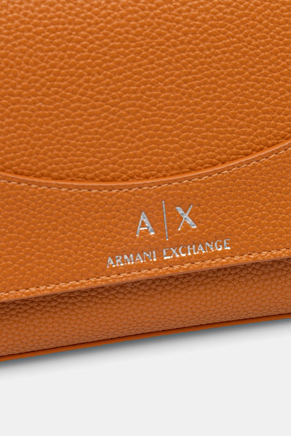 Сумка-листоноша жіноча зі штучної шкіри Armani Exchange колір помаранчевий фото 4