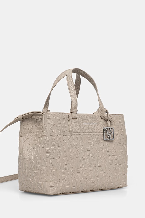 Сумочка женская из искусственной кожи Armani Exchange цвет бежевый