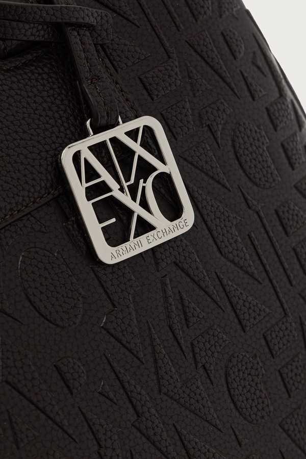 Сумочка жіноча зі штучної шкіри Armani Exchange колір коричневий фото 4