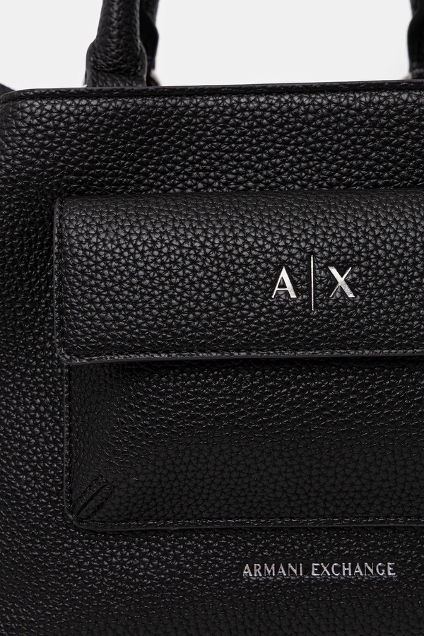 Сумка кросс-боди женская из искусственной кожи Armani Exchange цвет черный фото 2