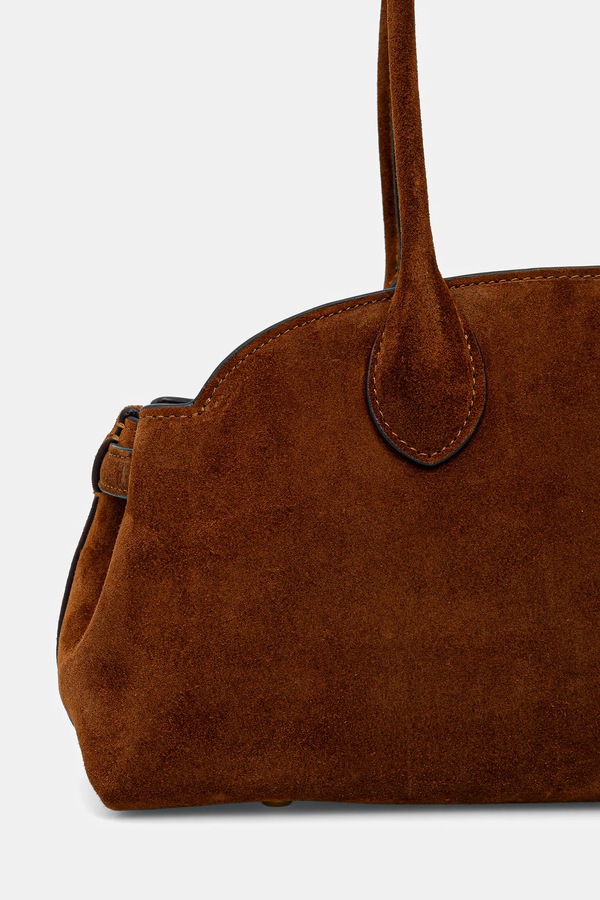 Замшева сумочка Coach Empire Carryall Bag 34 колір коричневий фото 2