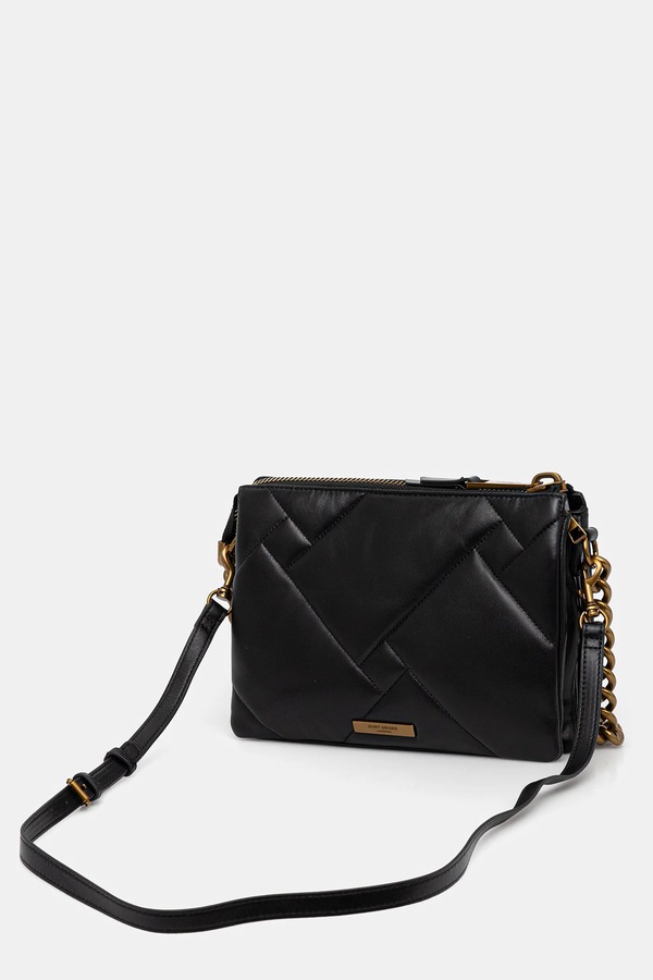 Шкіряна сумочка Kurt Geiger London KENSINGTON колір чорний фото 3