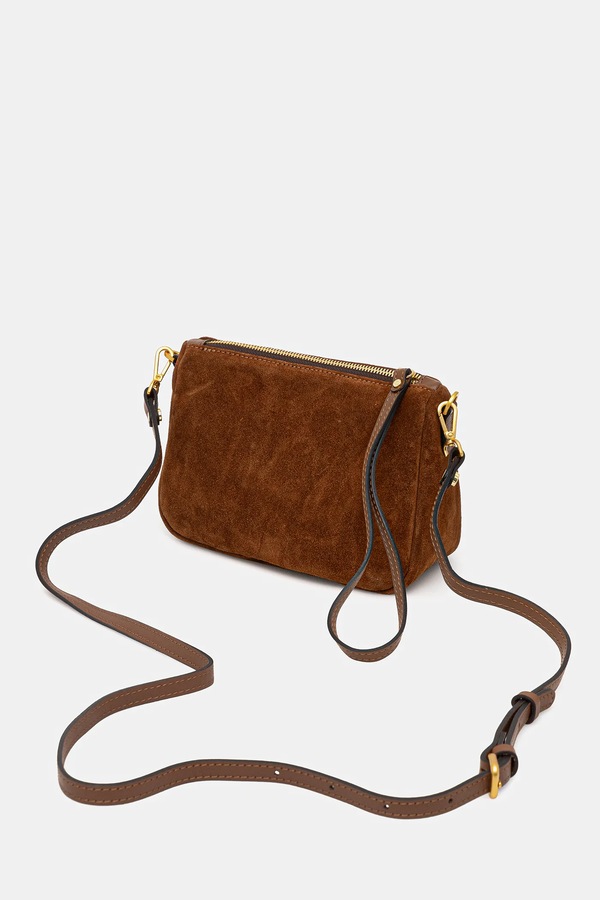 Сумка крос-боді жіноча замшева Gianni Chiarini NORA POUCH колір коричневий фото 2