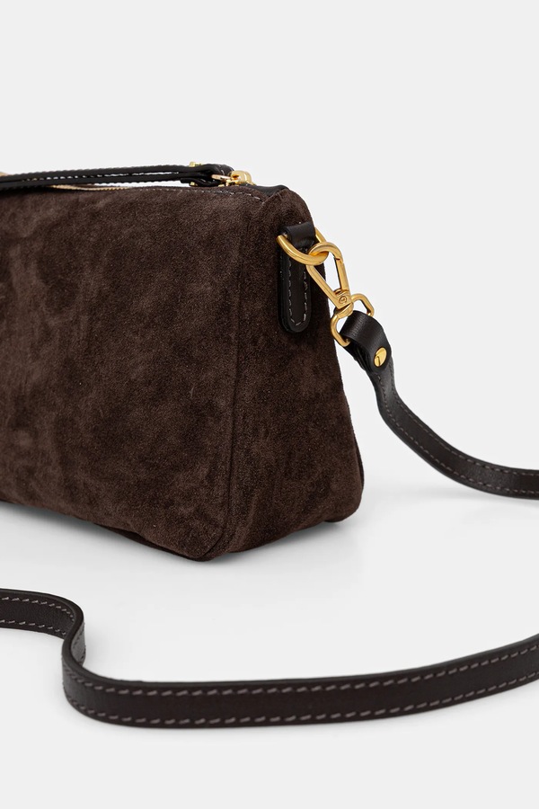Сумка крос-боді жіноча замшева Gianni Chiarini NORA POUCH колір коричневий фото 2