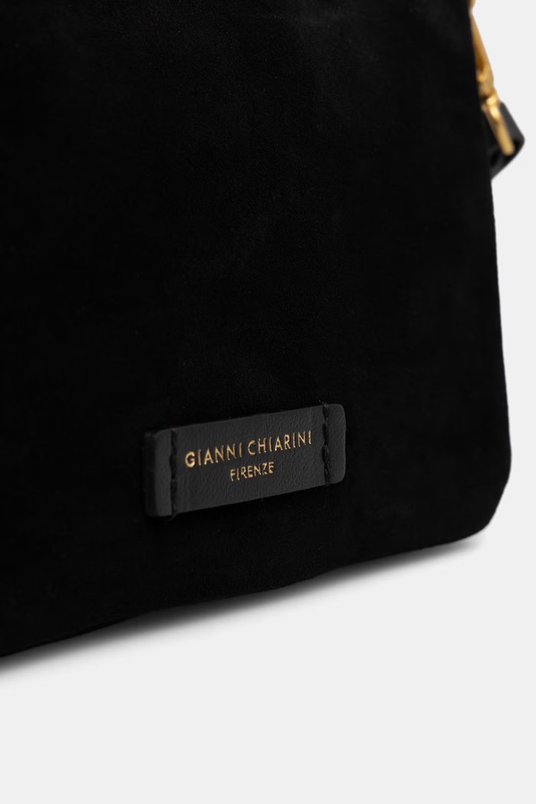 Сумка крос-боді жіноча замшева Gianni Chiarini NORA POUCH колір чорний фото 4