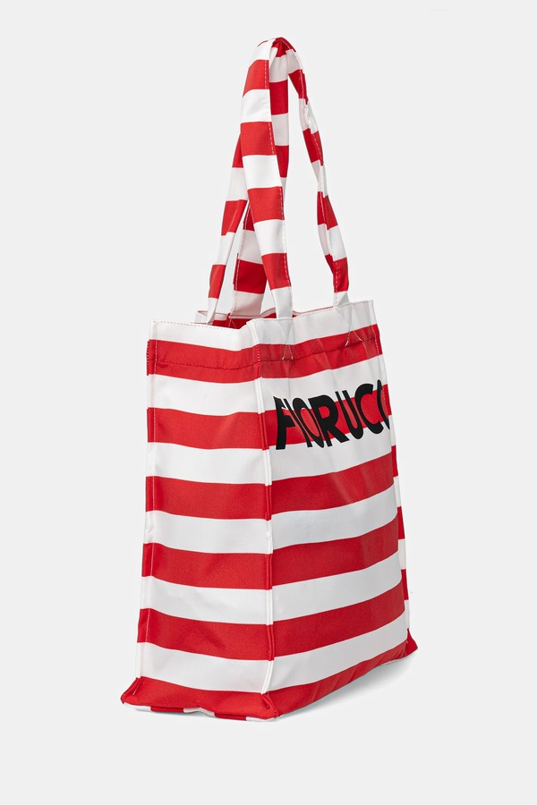 Сумочка Fiorucci Logo Print Nylon Tote цвет красный