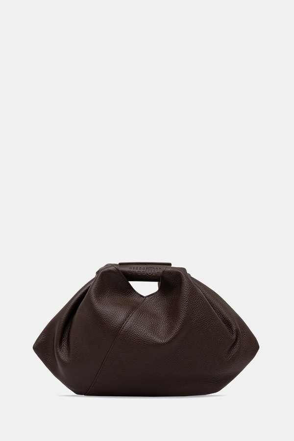 Шкіряна сумочка MM6 Maison Margiela колір коричневий