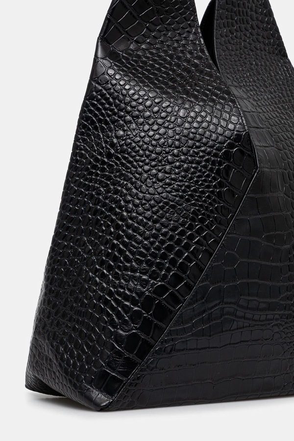 Шкіряна сумочка MM6 Maison Margiela колір чорний фото 3