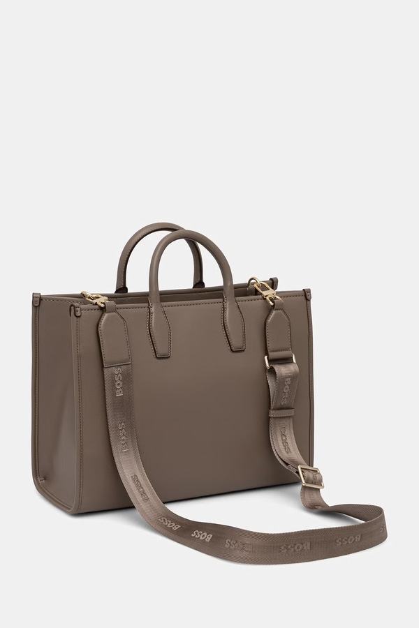 Сумка-тоут жіноча зі штучної шкіри BOSS Sandy MED Tote колір коричневий фото 2