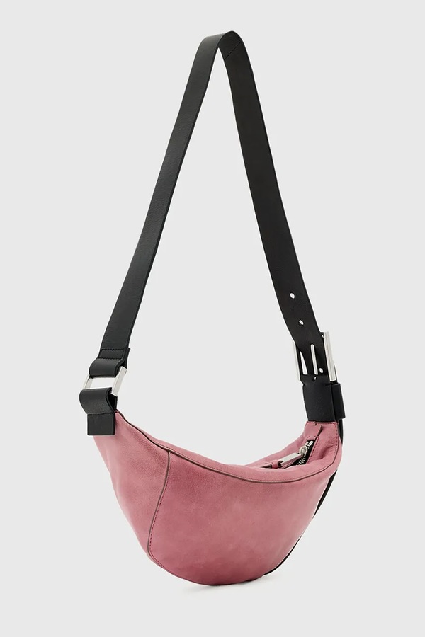 Сумочка жіноча шкіряна AllSaints LUNA колір рожевий